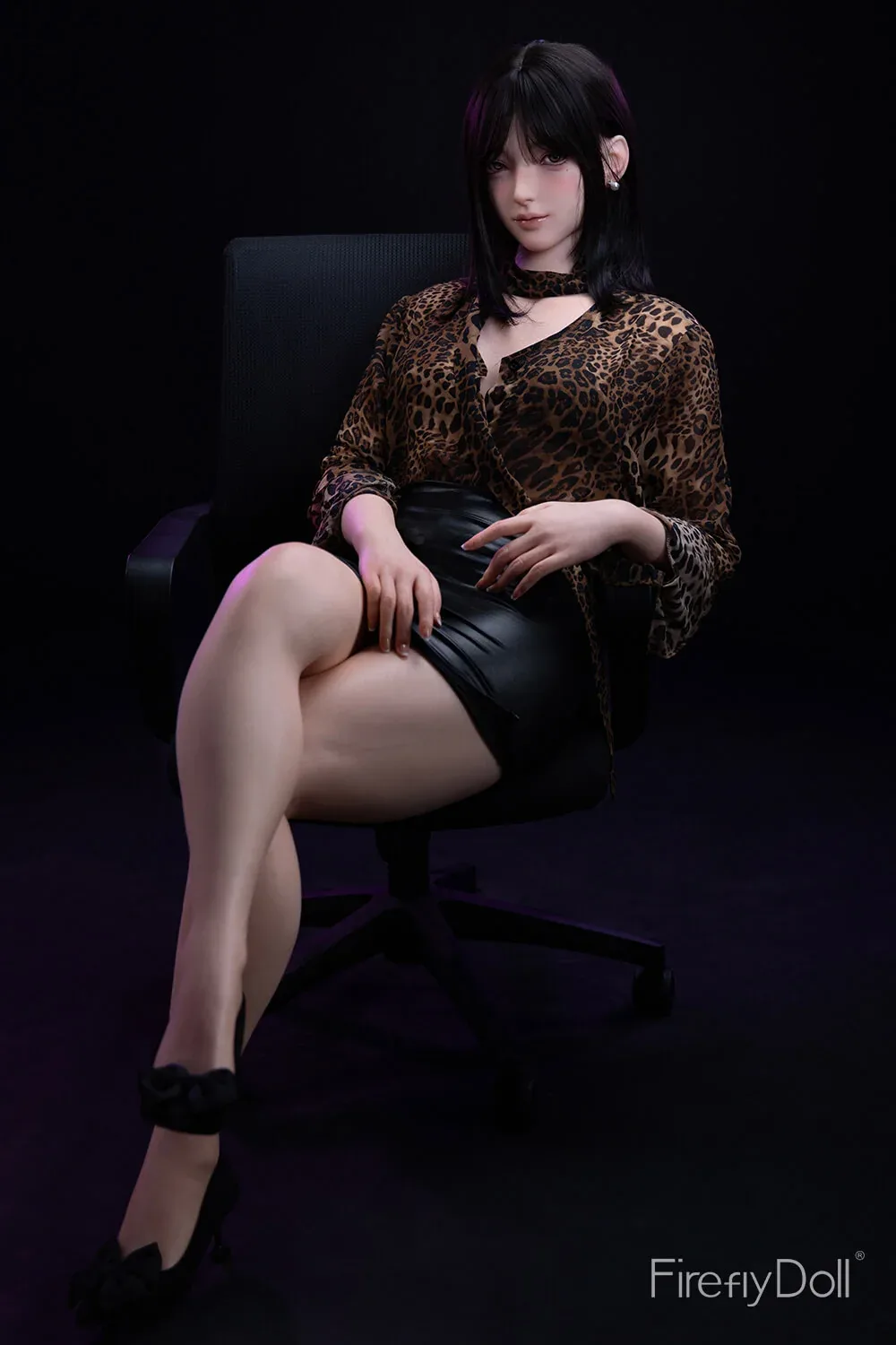 164cm (5ft3") Asiatic Leopard Print Silicone Sex Love Doll - Linglong