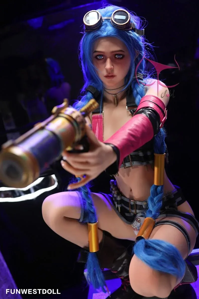 159cm (5ft2') A-Cup Jinx Cosplay Premium Tpe Sex Doll - Assos view 3