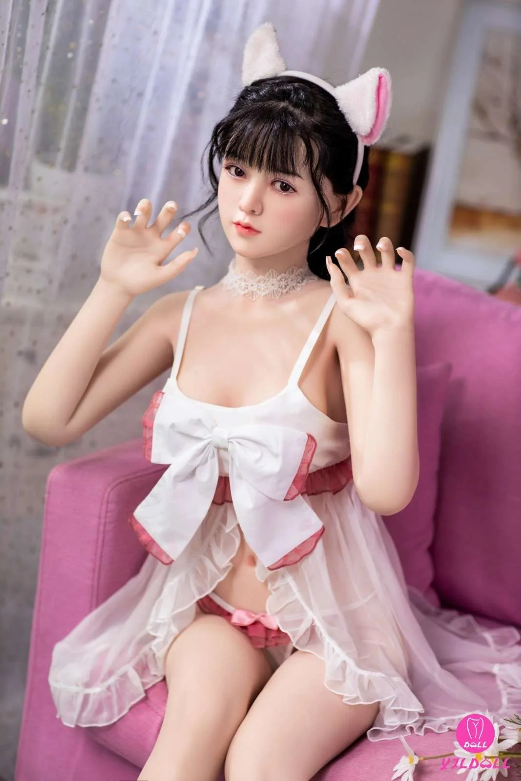 148cm (4ft8") Asian Hybrid Sex Doll - C-Cup - Nathalie view 3