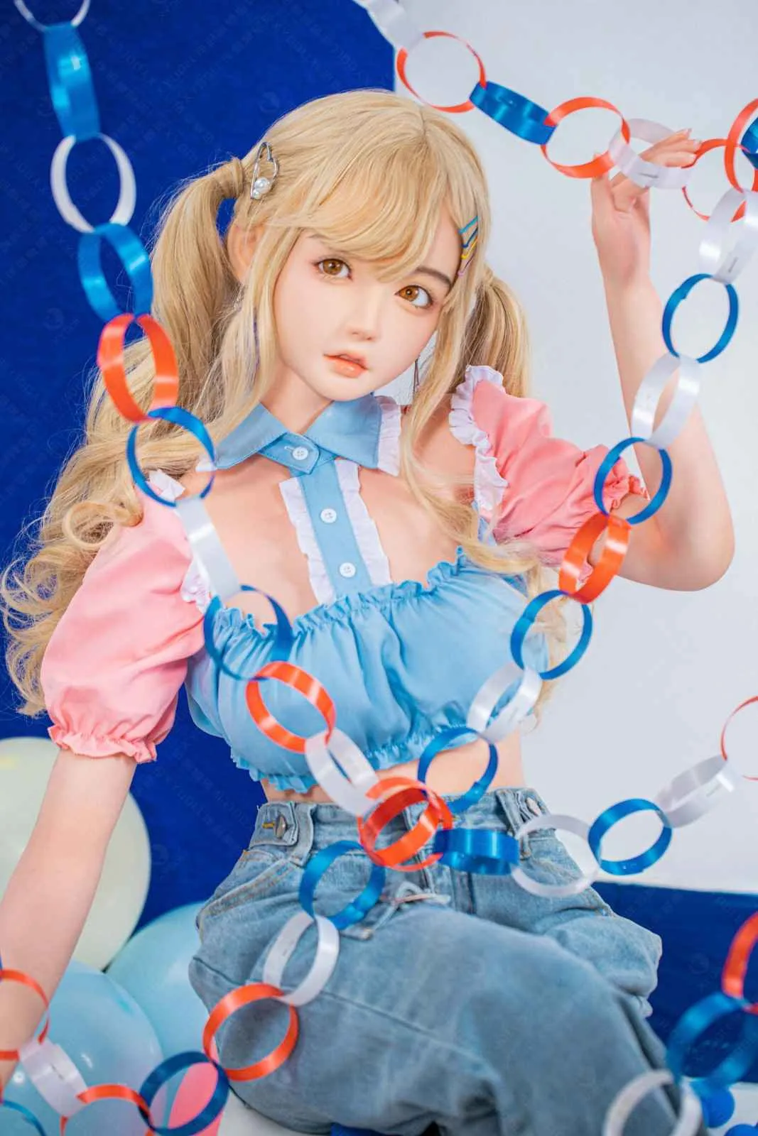 148cm (4ft8") Blonde Asian Silicone Doll - C-Cup - Amily view 6