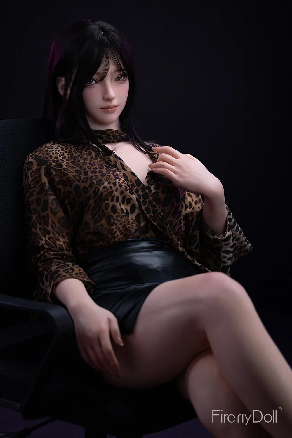 164cm (5ft3") Asiatic Leopard Print Silicone Sex Love Doll - Linglong view 5