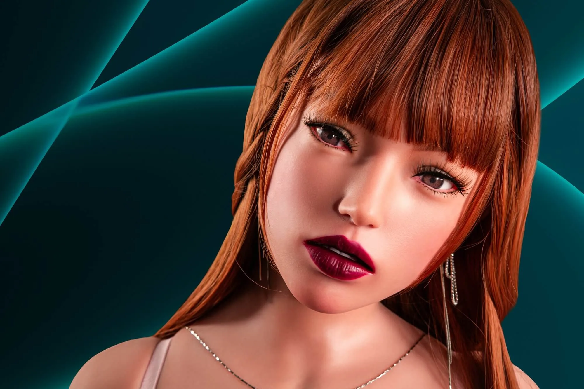 110cm (3ft6") Redhead Sex Doll Torso Body TPE & Silicone Head - Polly view 8