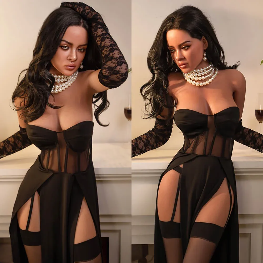 166cm (5ft4") Elegant Ebony Hybrid Sex Love Doll - C-Cup - Audrey view 4