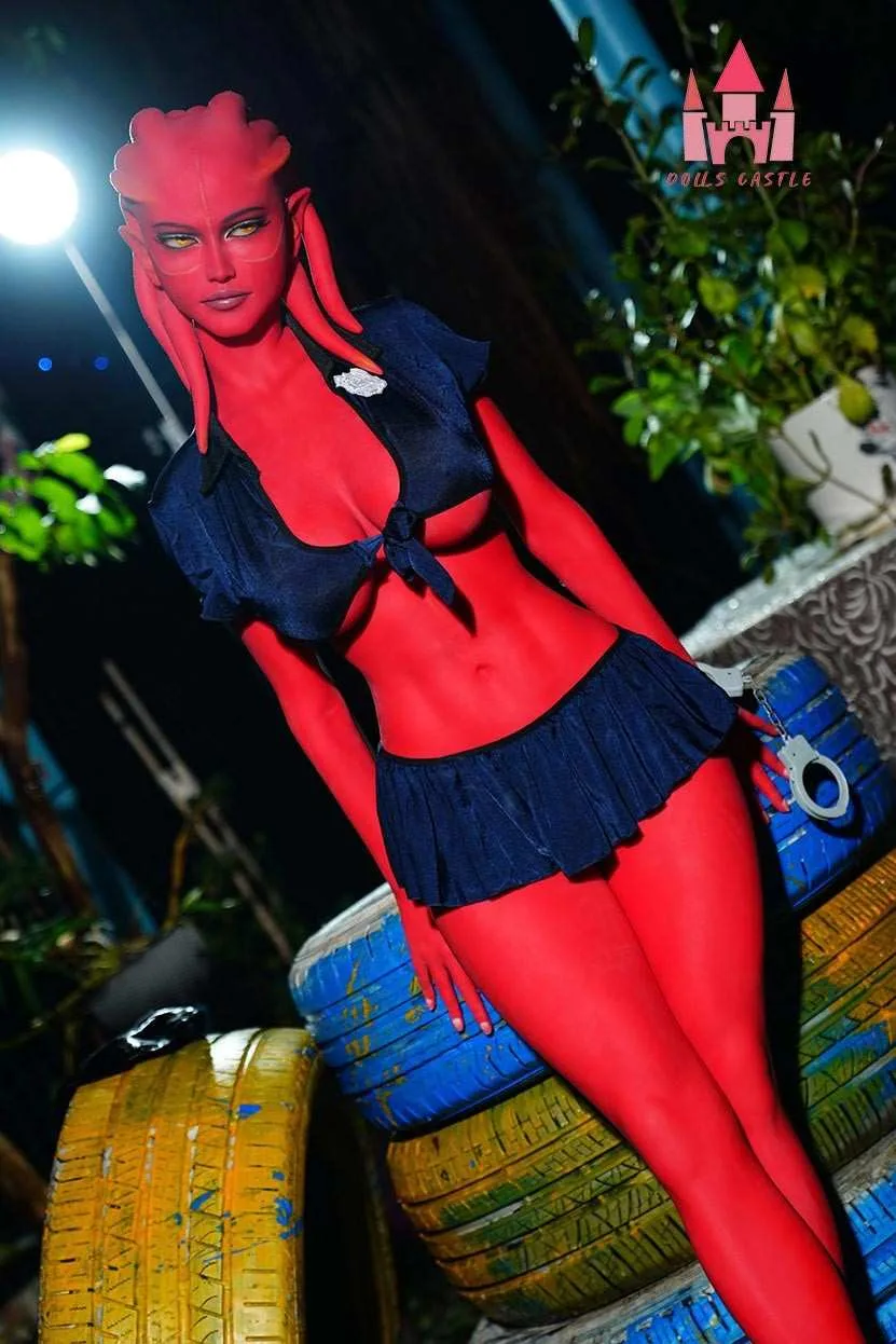 160cm (5ft3") Zombie Sex Doll in Red Skin - Devilish - In Stock | US Only view 7