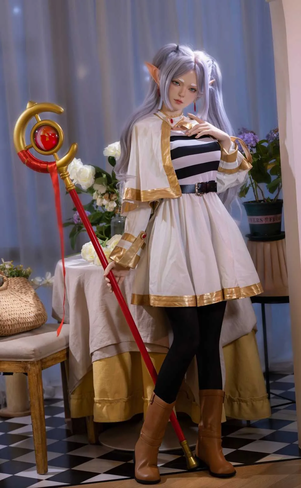 158cm (5ft1") Cosplay Full Silicone Sex Love Doll - D-Cup - Fleurine