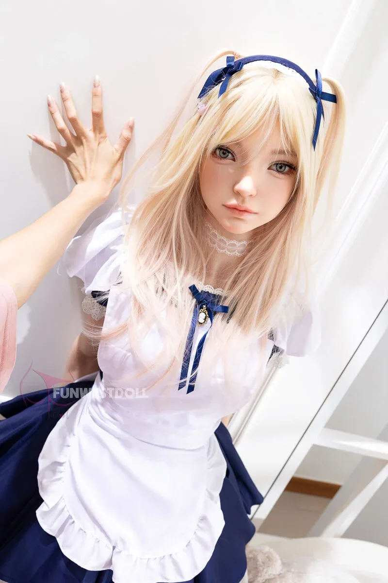 159cm (5ft2") A-Cup Tender Asian Fantasy Beauty Blonde Silicone Sex Doll view 6