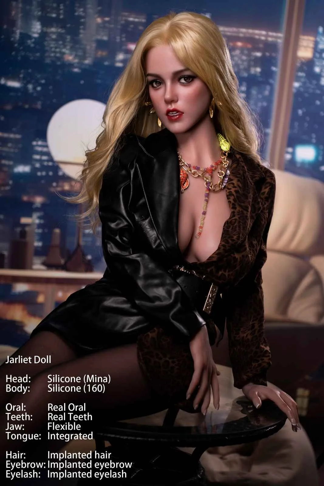160cm (5ft2") Elegant Beauty Blonde Silicone Sex Doll C-Cup - Mina view 8