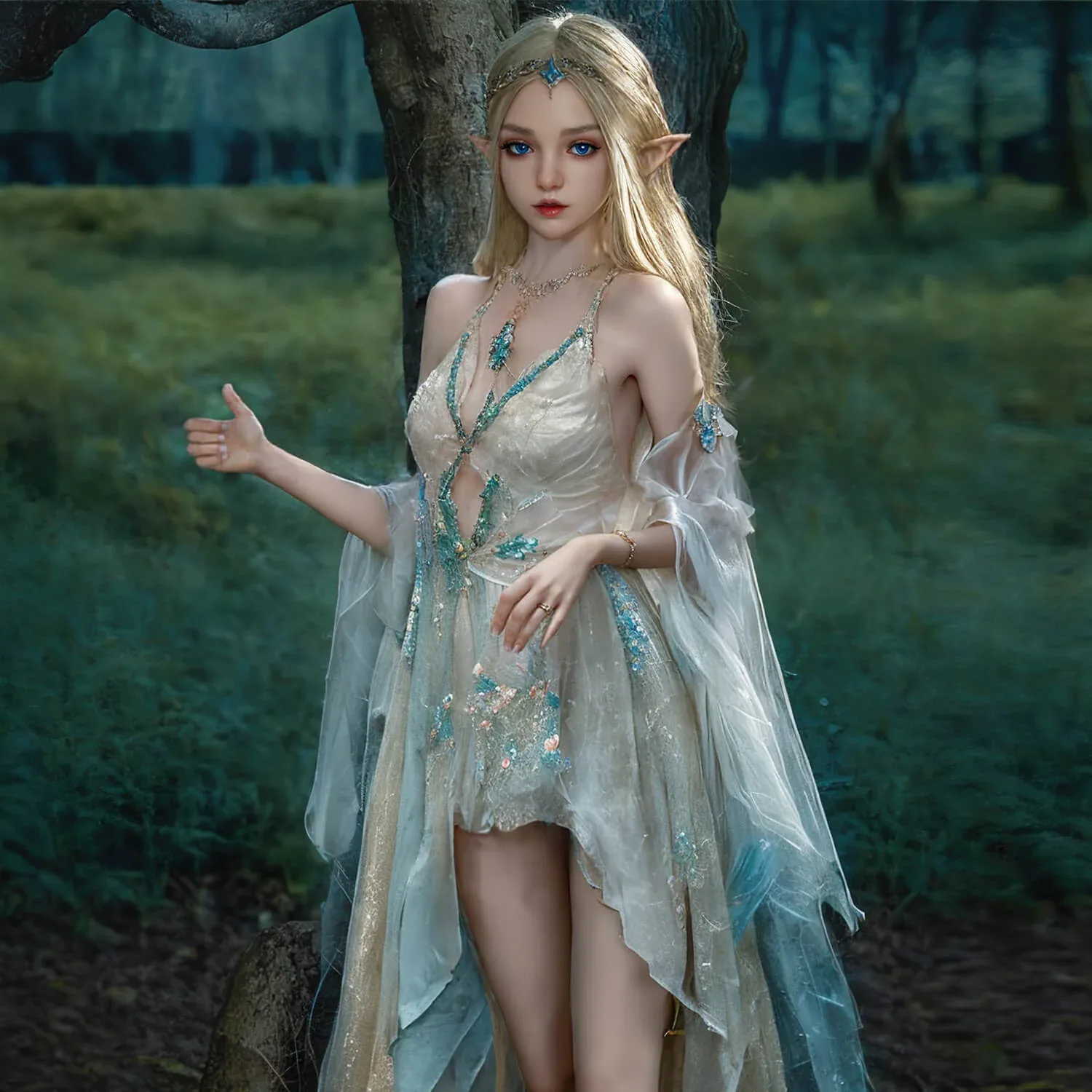 150cm (4ft11") Silicone Sex Doll with Movable Jaw - A-Cup - In Stock | Europe Only view 4