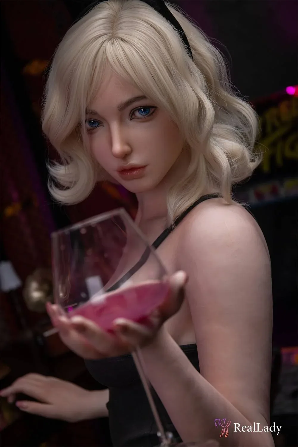 170cm (5ft7") Short Blonde Hair Bar Girl Silicone Doll - Hershey Anime