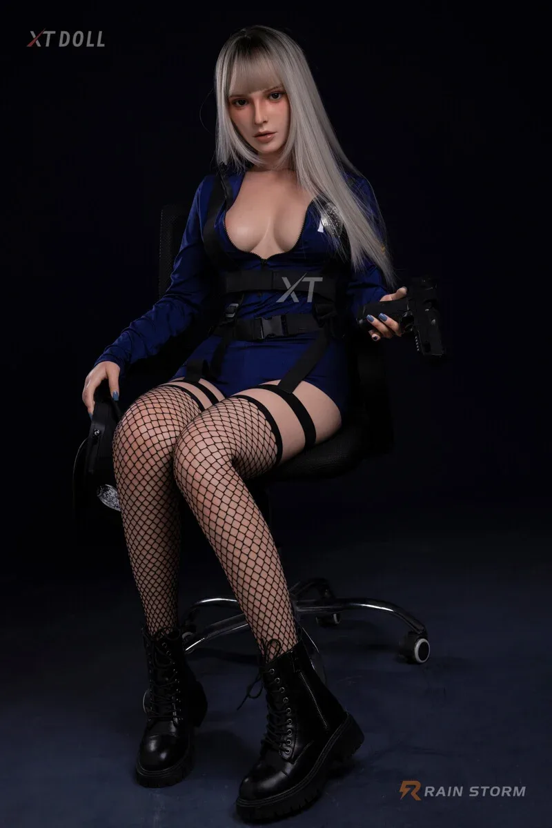164cm (5ft3") Police Girl Fantasy Lifesize Silicone Sex Doll - C-Cup - Hannah view 5