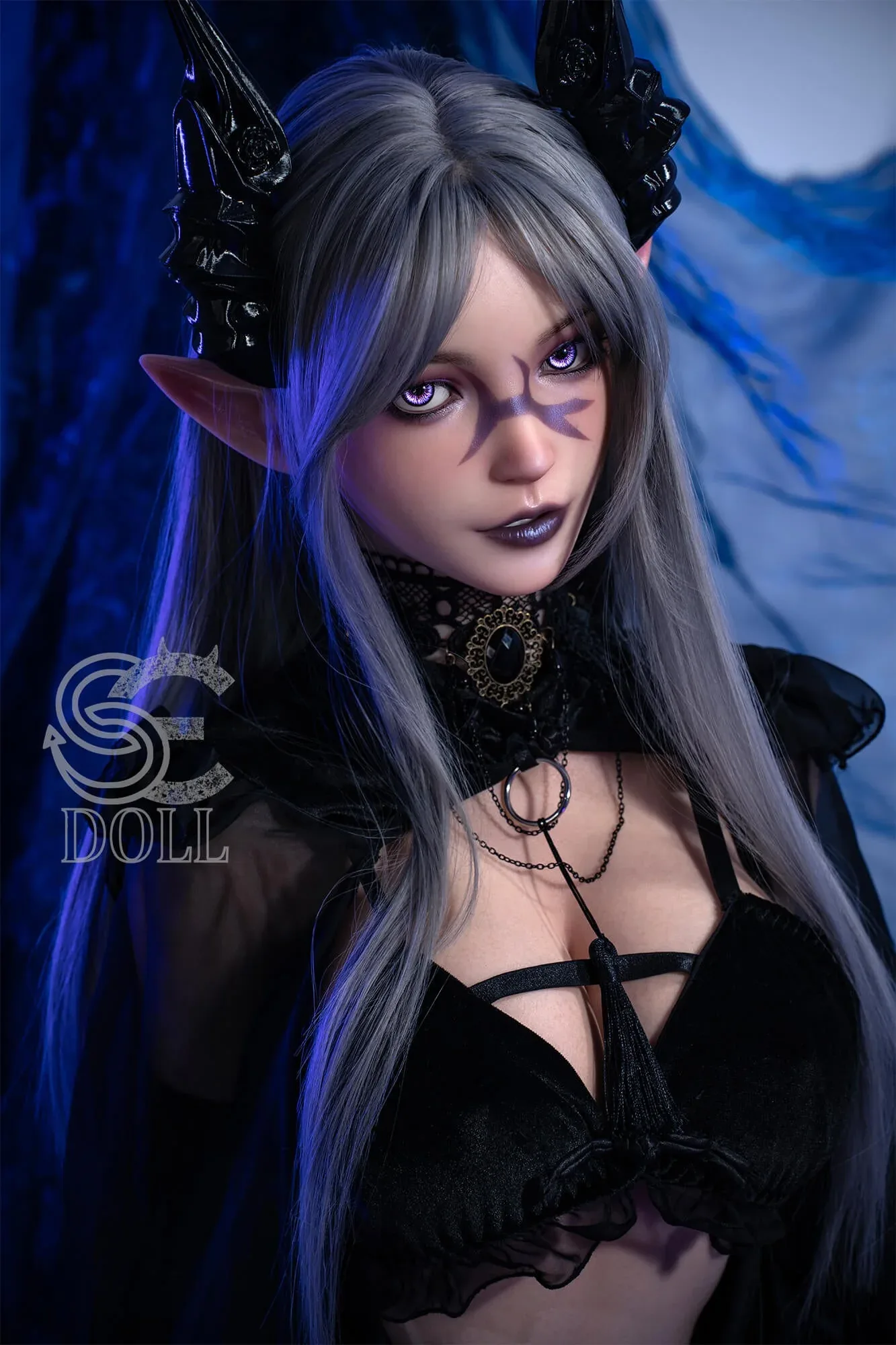 161cm (5ft3") ROS Dark Elf Fantasy Silicone Sex Doll - E-Cup - Aryana.C - In Stock | EU Only view 4