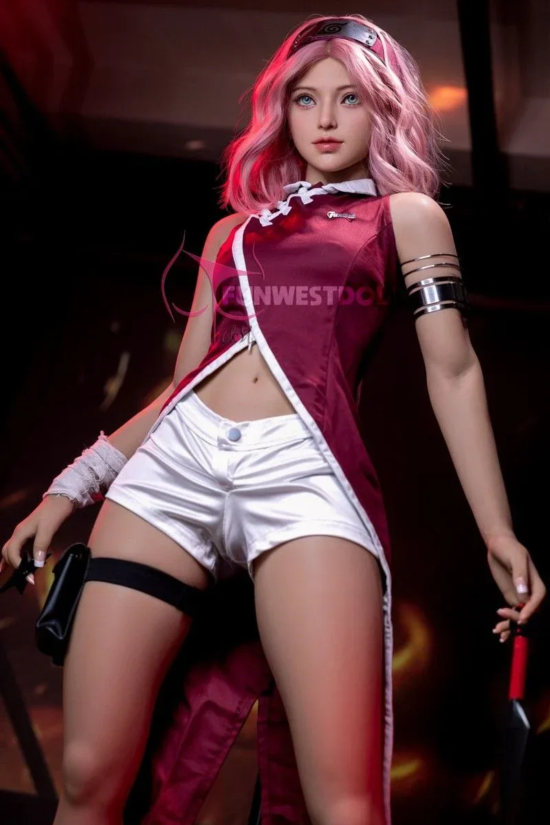 159cm (5ft2') A-Cup Wonderland Pink Hair Anime Sex Doll - Alice view 6