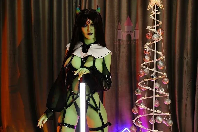 168cm (5ft6") Green Sex Doll - E-Cup - Euginia - In Stock | US Only view 7
