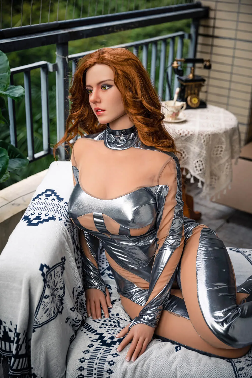 165cm (5ft5") Redhead Silicone Sex Doll - G-Cup - Natalia - In Stock | CA Only view 6