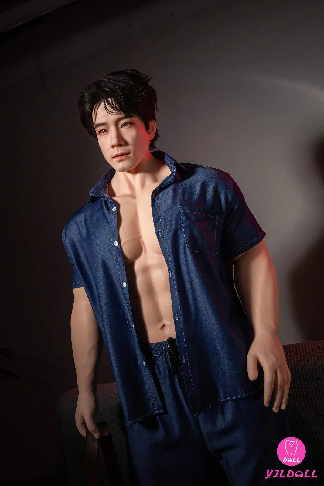 175cm (5ft7") Asian Muscular Male Silicone PRO Sex Doll - Frank view 4