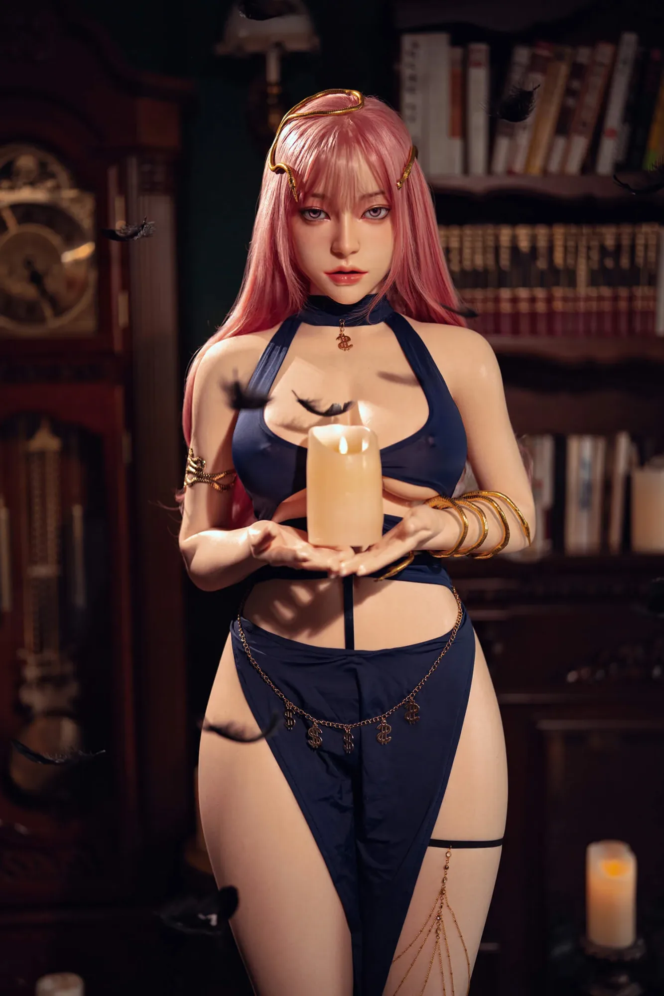 164cm (5ft4") Exotic Pink-Hair Full Silicone Sex Doll - D-Cup - In Stock | US Only