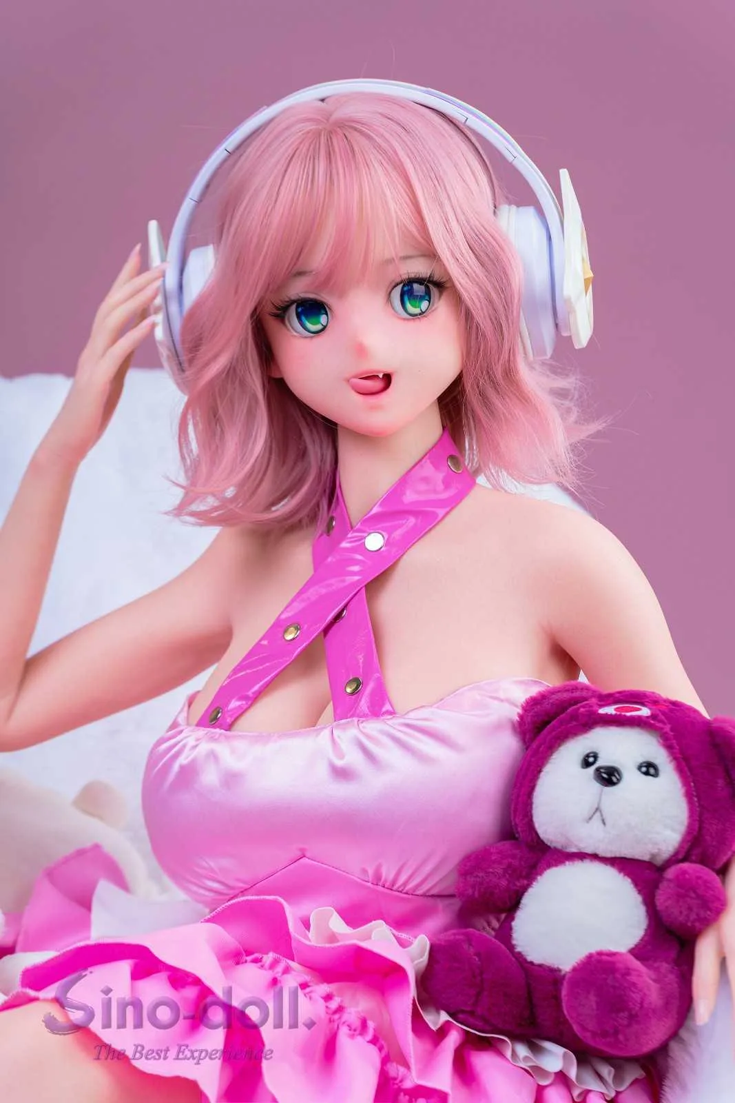 143cm (4ft8") Big Breasts Full Platinum Silicone Sex Doll - Soft-Max – Linlan view 3