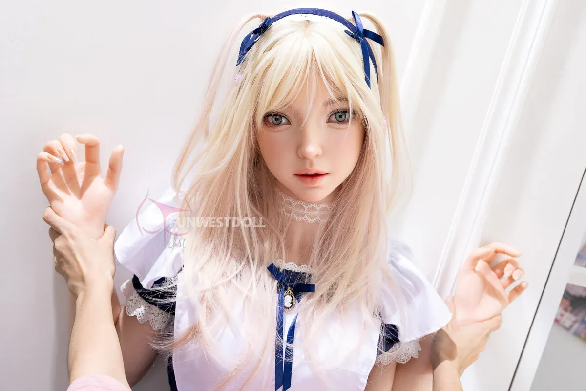 159cm (5ft2") A-Cup Tender Asian Fantasy Beauty Blonde Silicone Sex Doll view 7