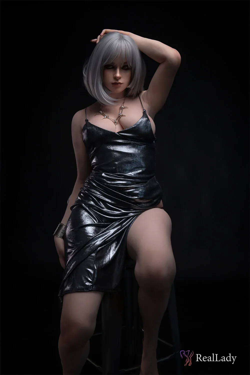 170cm (5ft7") Exotic Silver Hair Silicone Sex Doll - D-Cup - Flora view 5