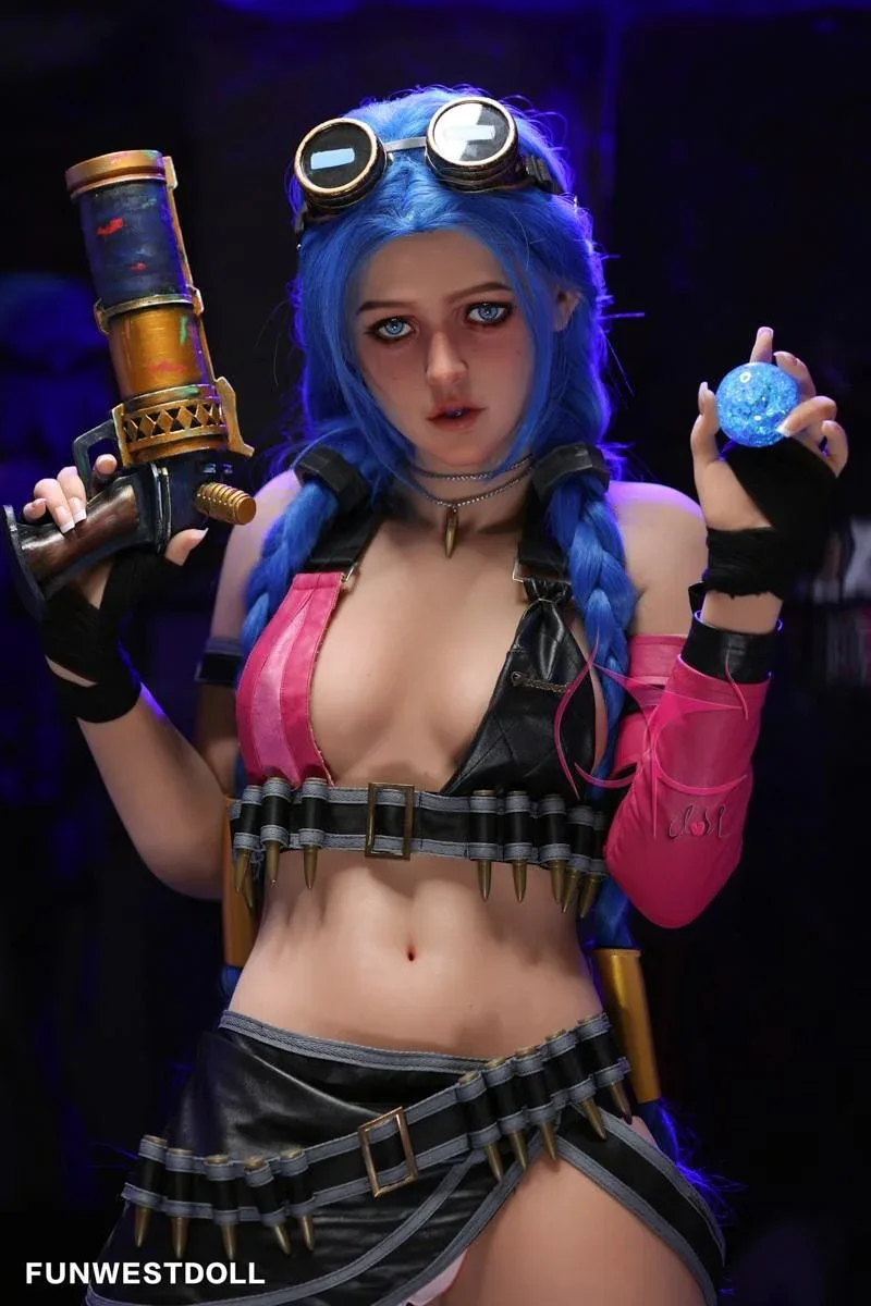 159cm (5ft2') A-Cup Jinx Cosplay Premium Tpe Sex Doll - Assos view 4