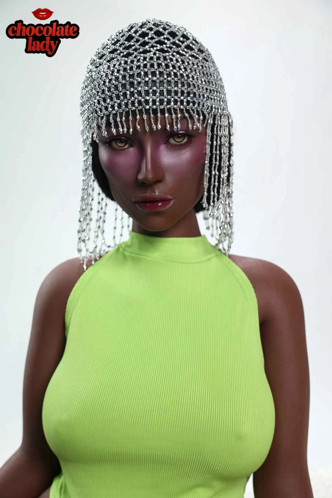 145cm (4ft9") ROS Ebony Full Silicone Sex Doll - D-Cup – Nova view 7
