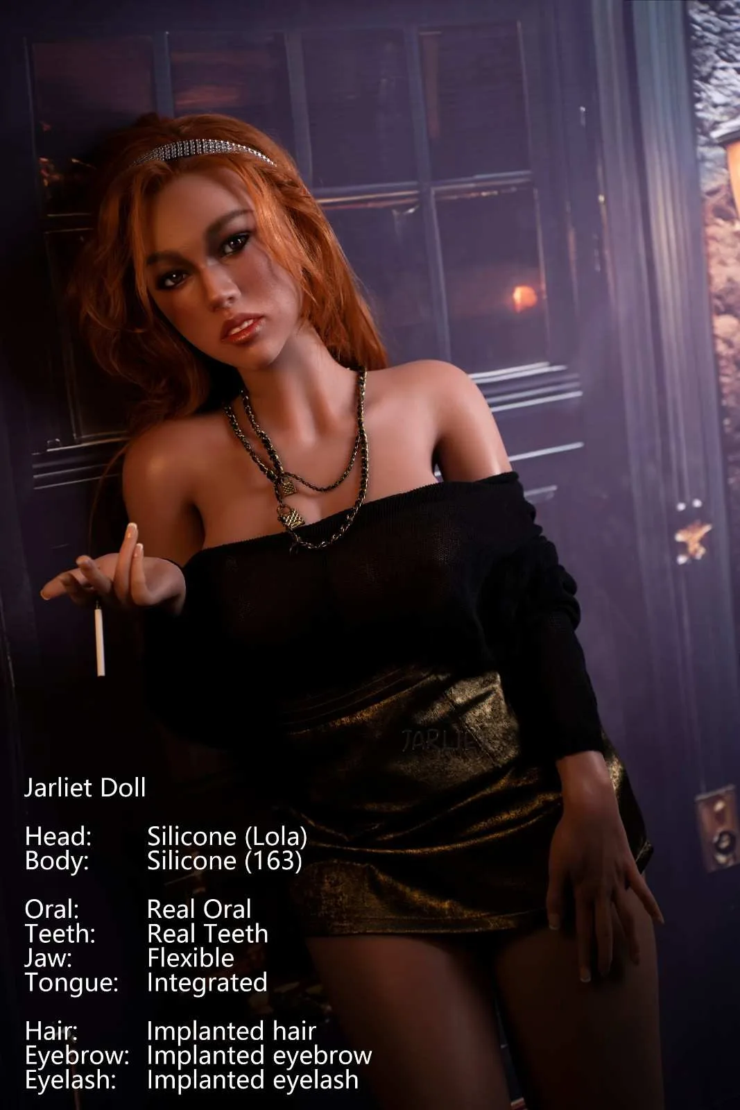 163cm (5ft3") Elegant Redhead Silicone Sex Doll - Lola view 5