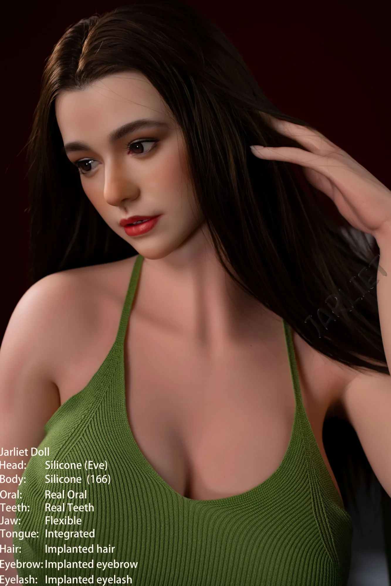 166cm (5ft5") Curvy Full Silicone with ROS Head Sex Doll - Eve view 6
