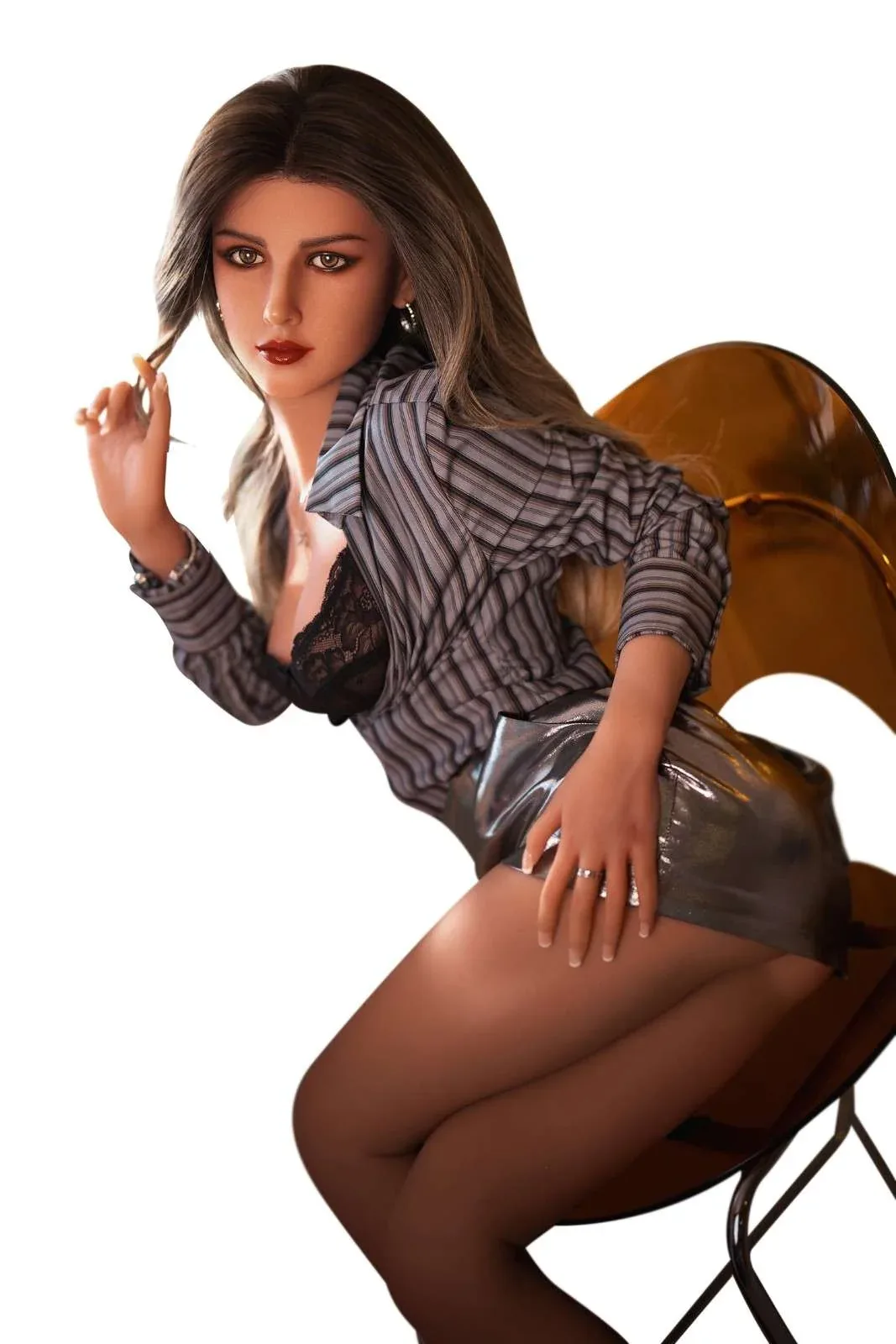 166m (5ft5') C-Cup Silicone Head Sex Doll with TPE Body - In Stock | US Only view 7