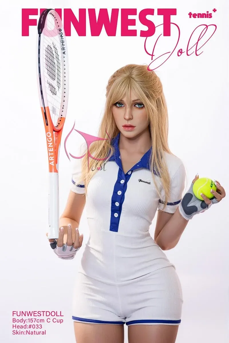 157cm (5ft2') C-Cup Tennis Player TPE Sex Doll with Small Boobs - Elina view 7