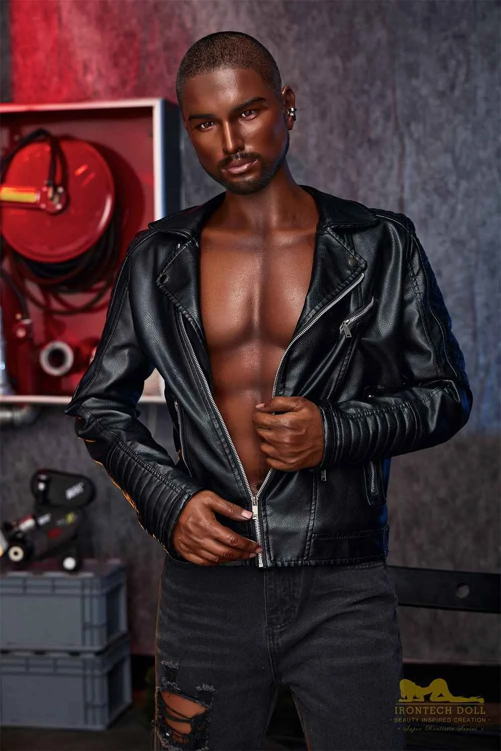 170cm (5ft5') Realistic & Black Silicone Male Sex Doll - Kevin view 6