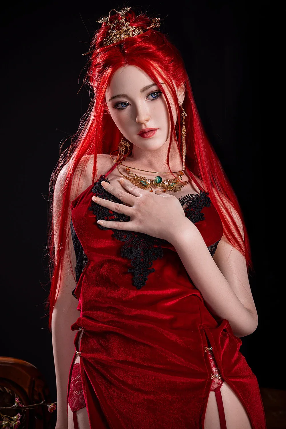 169cm (5ft6") Bombshell Redhead Full Silicone Sex Doll - C-Cup - Dache Zheng