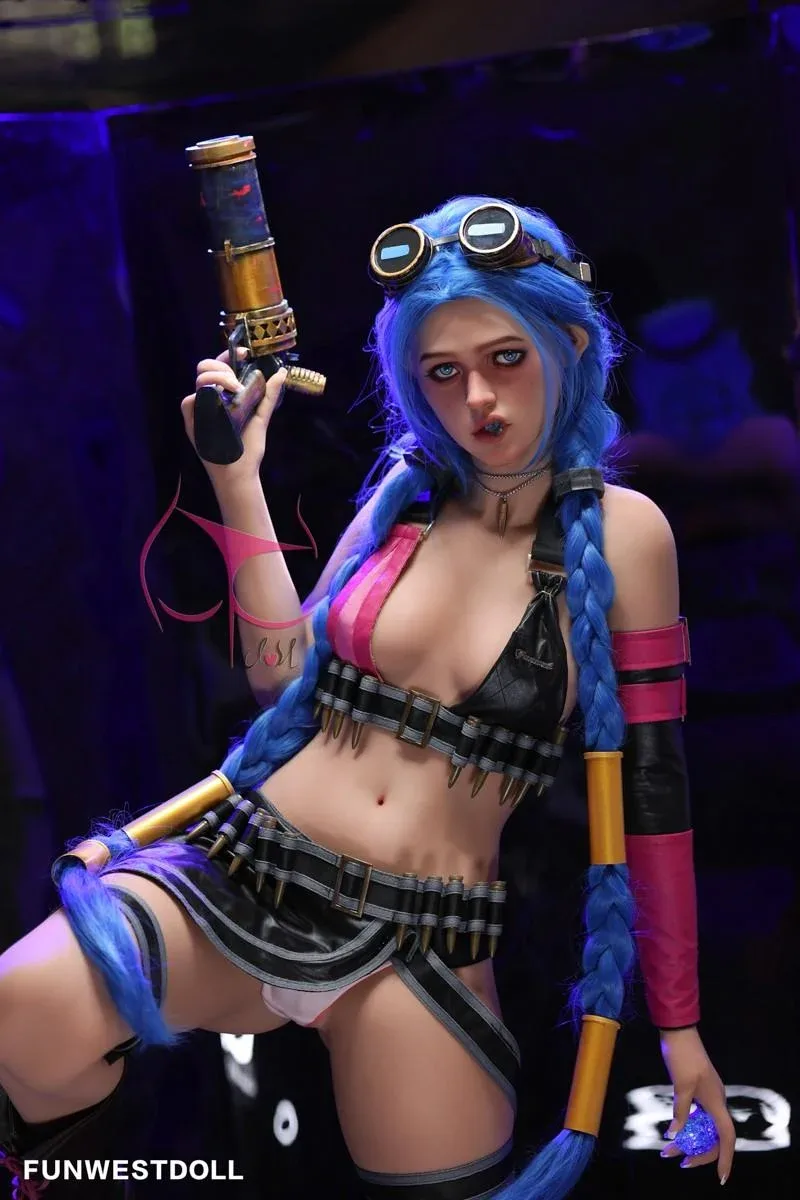 159cm (5ft2') A-Cup Jinx Cosplay Premium S-TPE Sex Doll [EU Stock] - Assos view 8