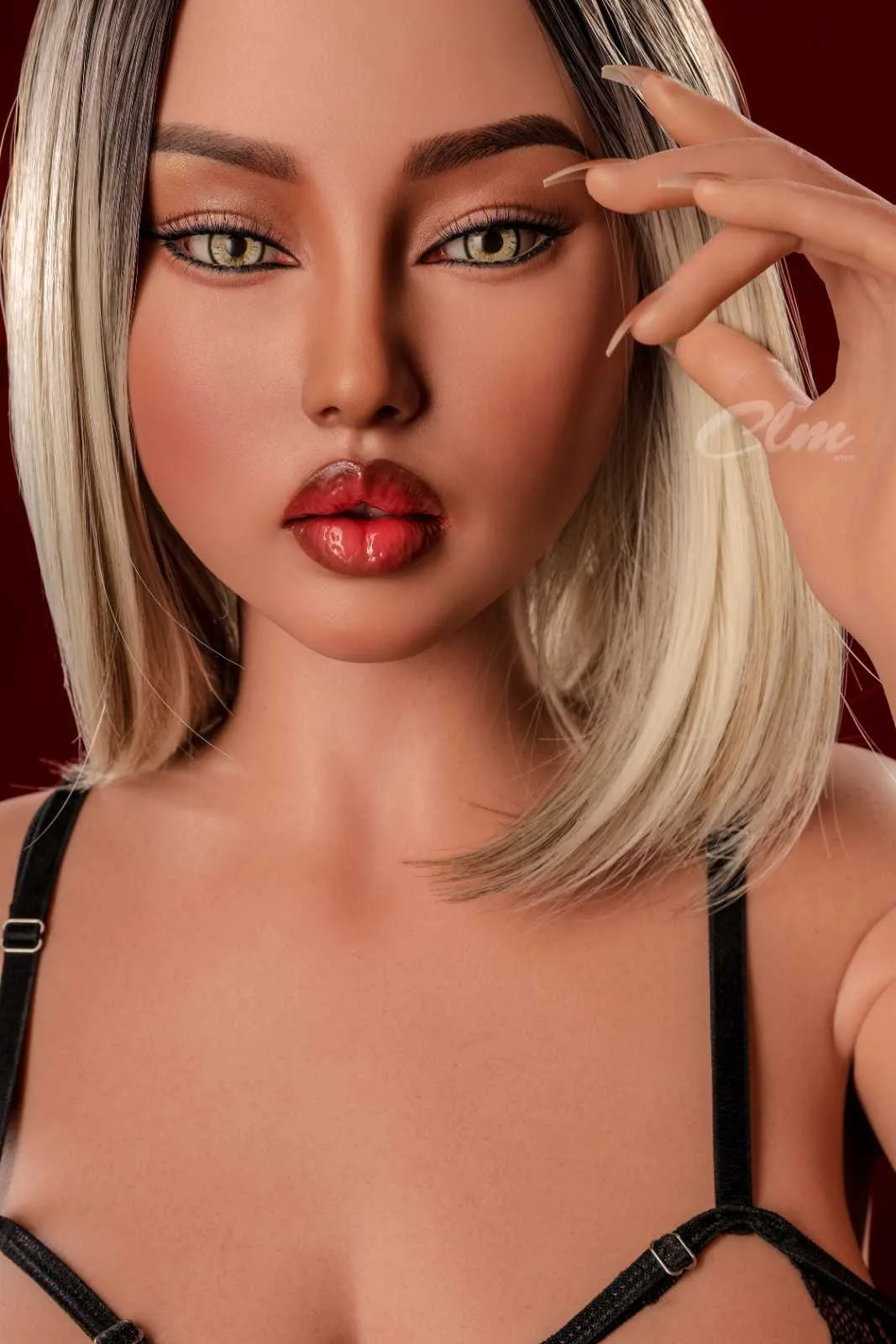 159cm (5ft2") Real Sex Doll - Lilian Full Silicone Love Doll in Black Skin Fat Belly view 3