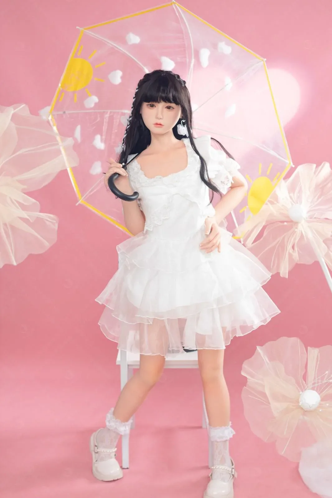148cm (4ft8") Valentines Day Girl Silicone Sex Love Doll - C-Cup - Alice view 6