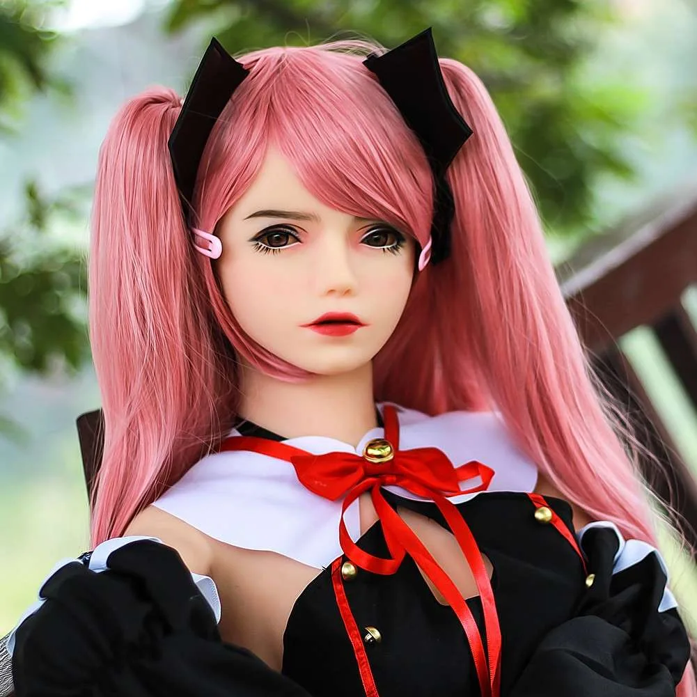 148cm (4ft10") Pink Hair Anime TPE Sex Doll – Head #97 view 4