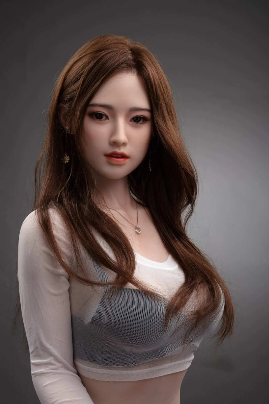 159cm (5ft2") Brunette Realistic Sexdoll - C-Cup - Zhulin view 5
