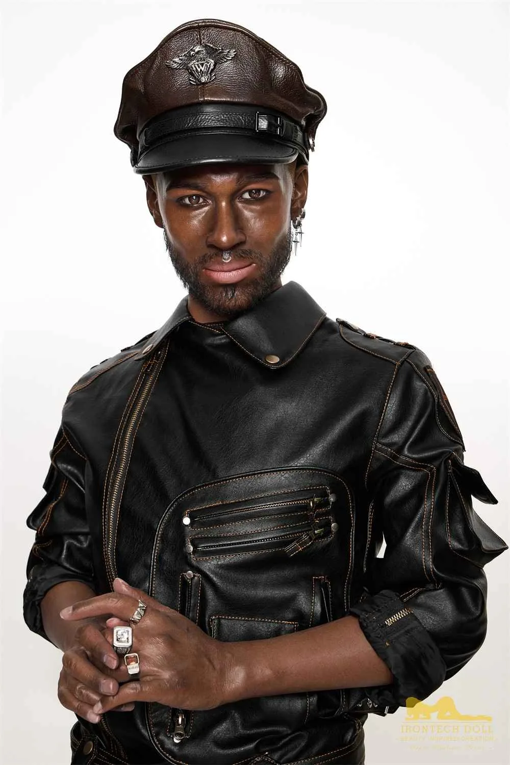 176cm (5ft7') Life Size Ebony Silicone Male Sex Doll - Bill view 8
