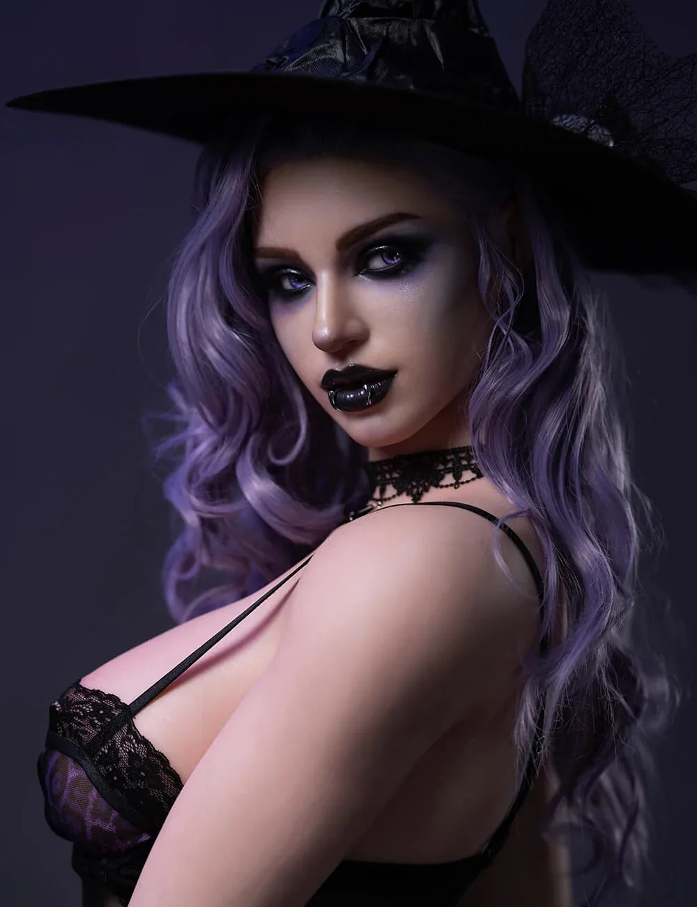 176cm (5ft9") Sexy Witch Fantasy ROS Head Sex Doll - E-Cup - Elodie view 6