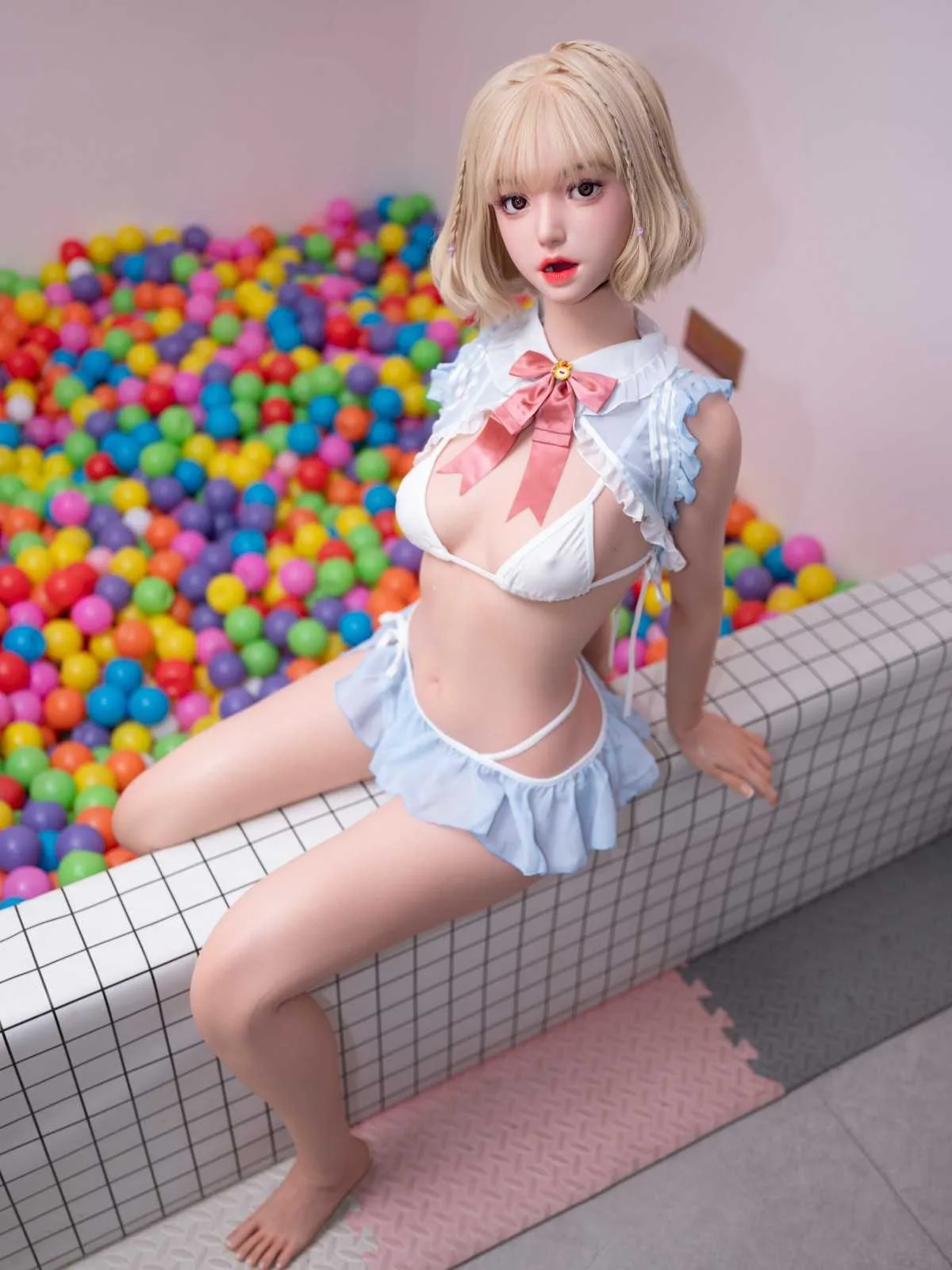 164cm (5ft3") Blonde Skinny Sex Love Doll ROS Head - B-Cup – Kali view 5