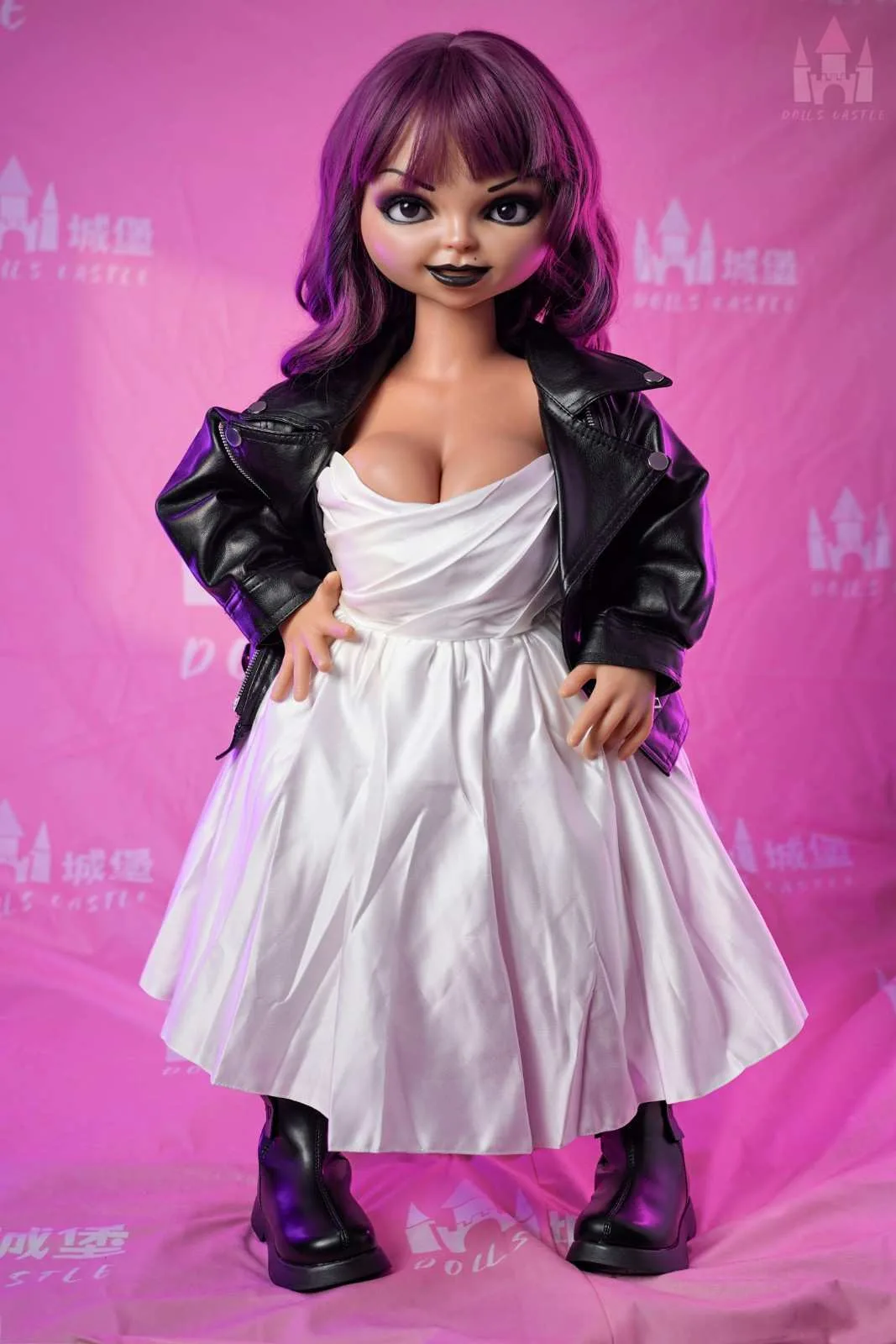 90cm (2ft9") Small Size BBW Bride Of Chucky Silicone Sex Doll – D-Cup - Bride