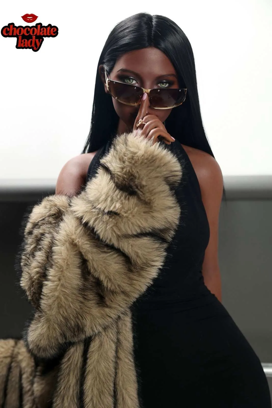 166cm (5ft5") ROS Chocolate Full Silicone Sex Doll - E-Cup – Naomi view 7