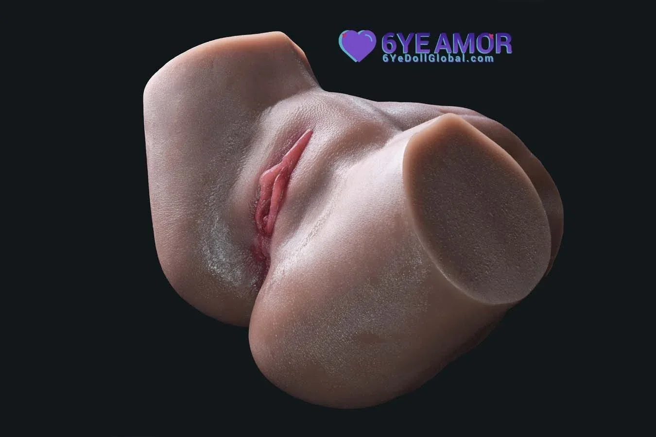 17.5cm (6.9") Masturbator Double Holes Leg Spread (Model# LY0001) view 5