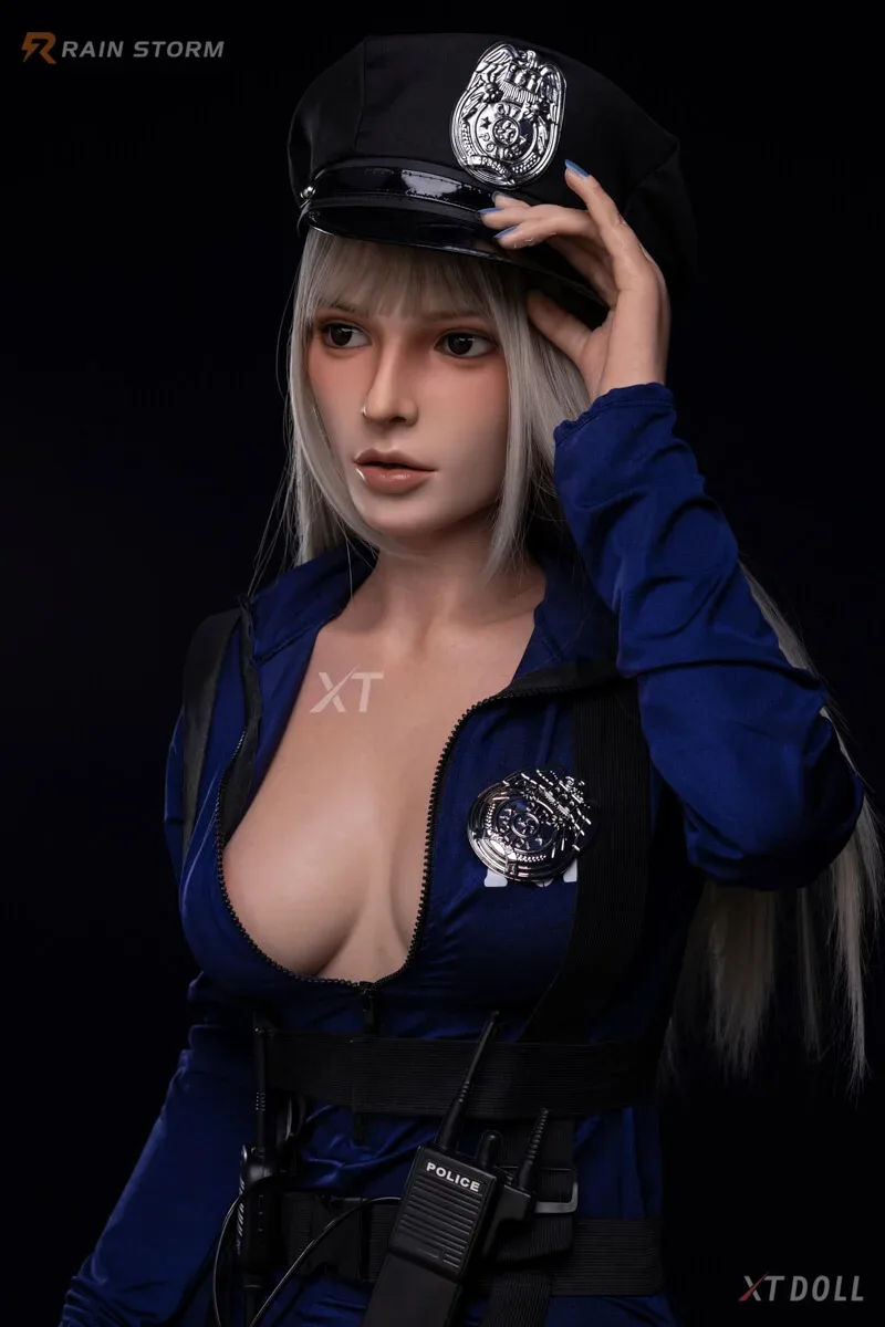 164cm (5ft3") Police Girl Fantasy Lifesize Silicone Sex Doll - C-Cup - Hannah view 4
