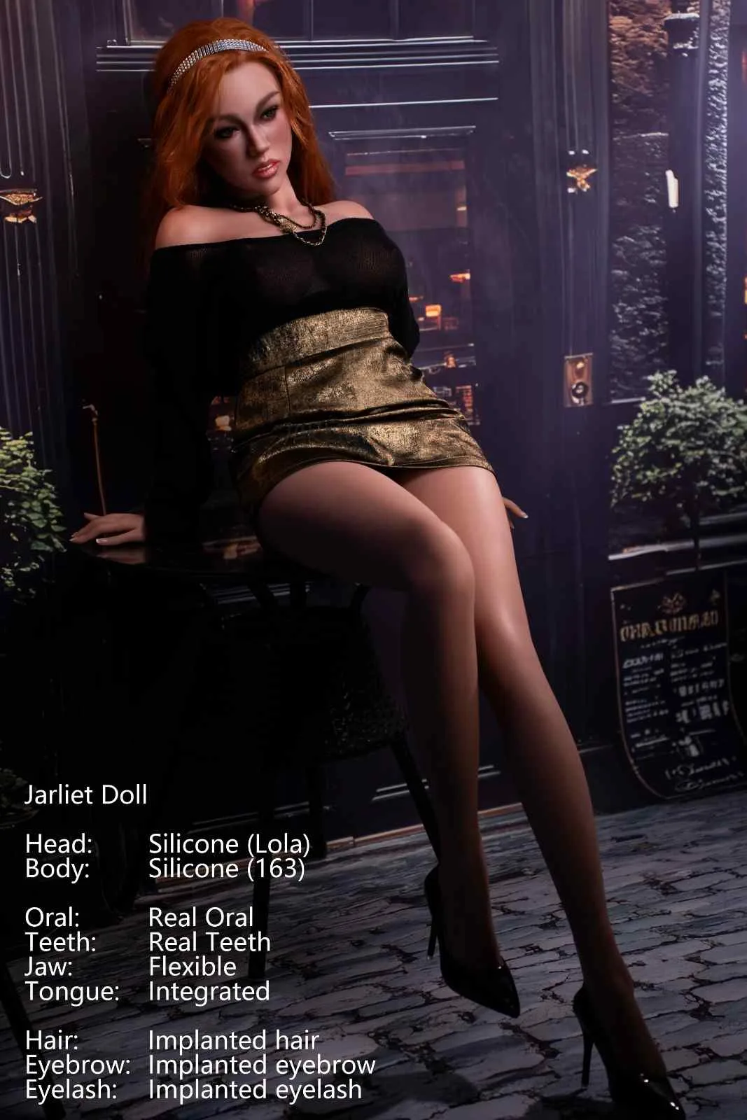 163cm (5ft3") Elegant Redhead Silicone Sex Doll - Lola view 6