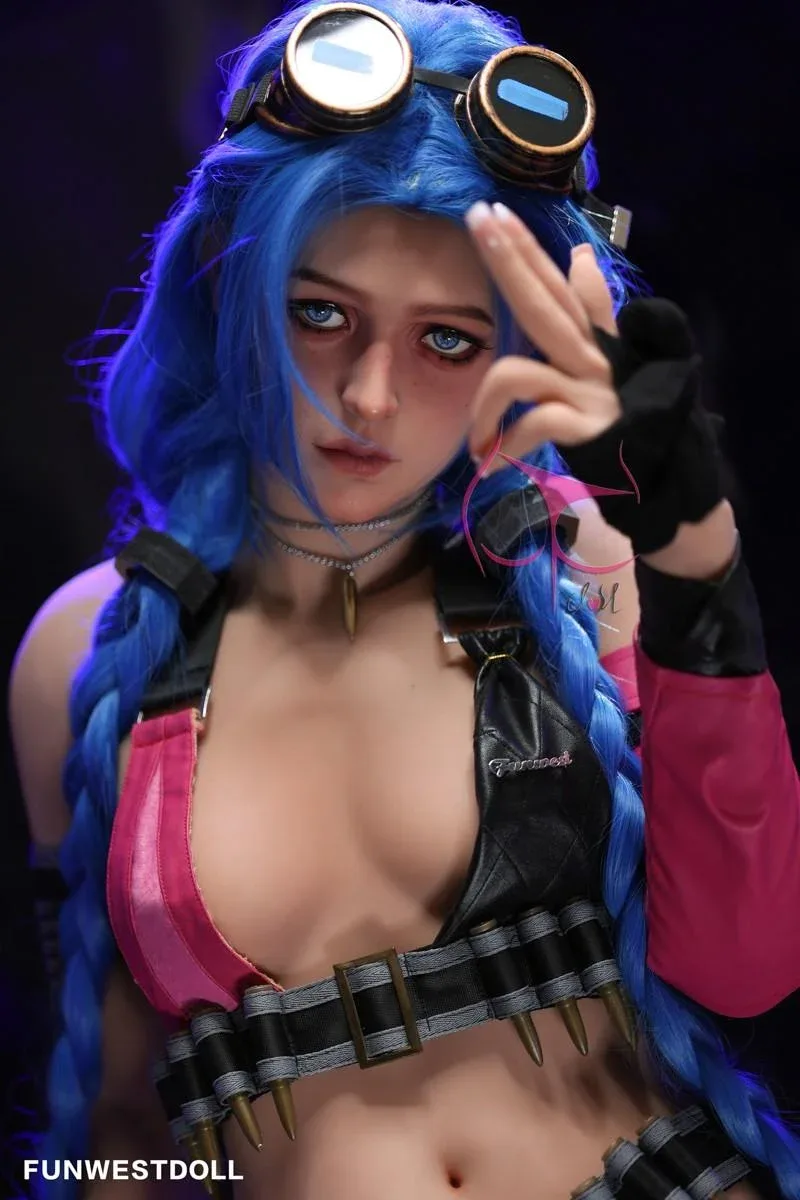 159cm (5ft2') A-Cup Jinx Cosplay Premium S-TPE Sex Doll [EU Stock] - Assos view 3