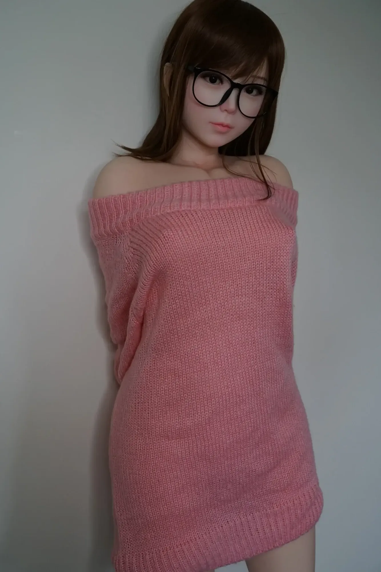 150cm (4ft9") Tiny & Bold Asian Silicone Sex Doll - C-Cup - Akira view 3