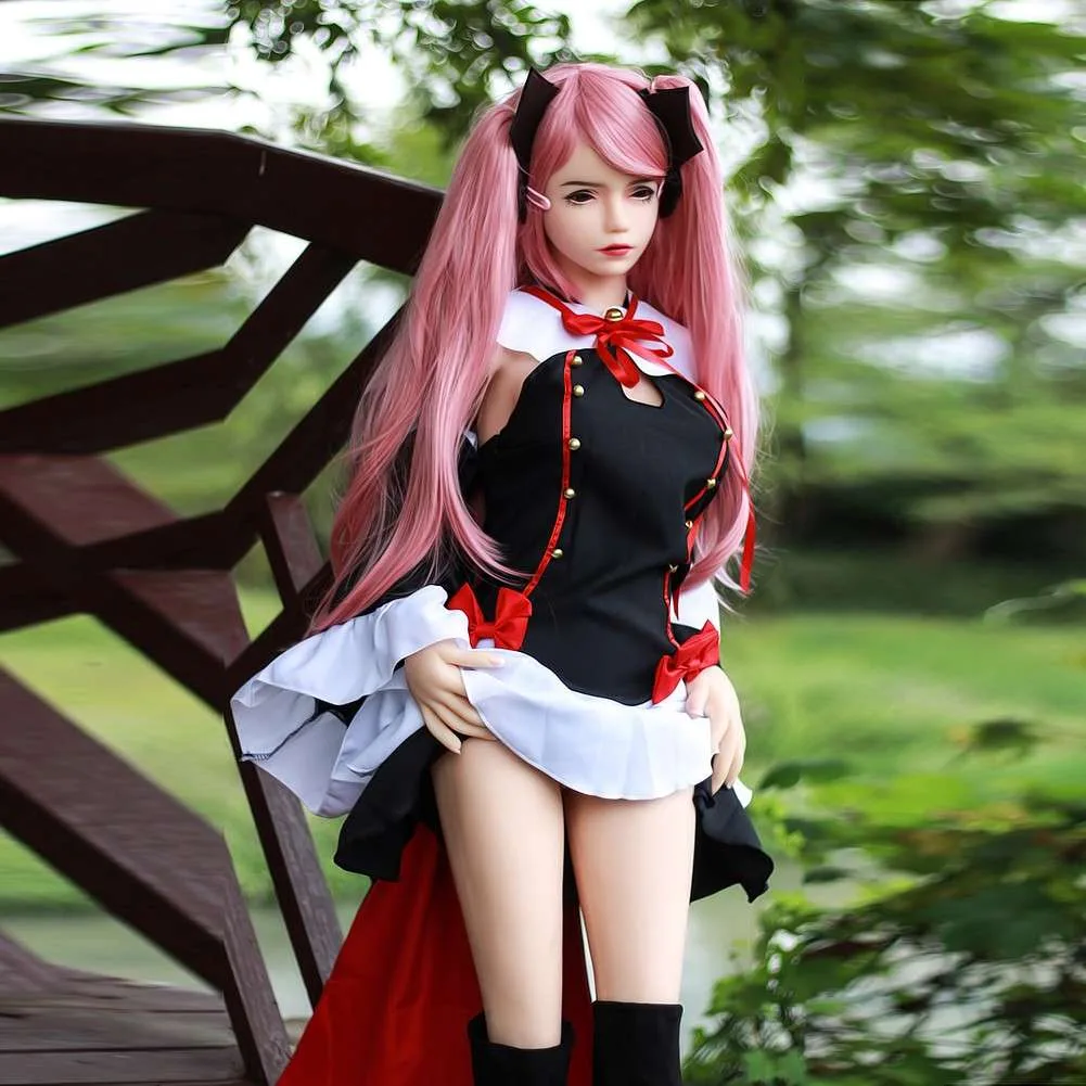148cm (4ft10") Pink Hair Anime TPE Sex Doll – Head #97 view 8