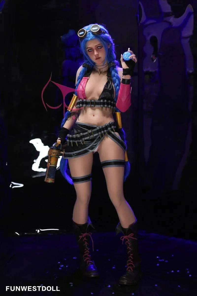 159cm (5ft2') A-Cup Jinx Cosplay Premium S-TPE Sex Doll [EU Stock] - Assos
