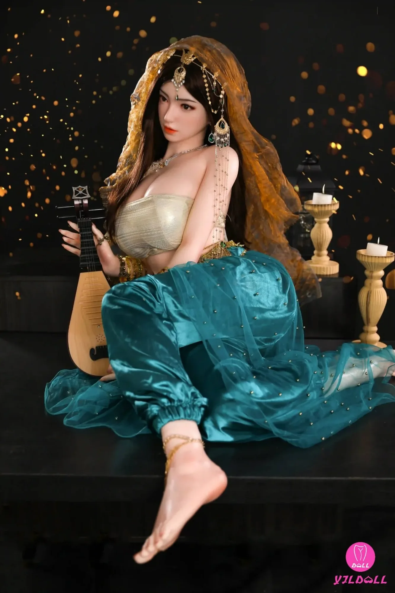 163cm (5ft3") Sexy Hindi Head & Body One Piece Silicone Love Sex Doll - F-Cup - Jiya view 7