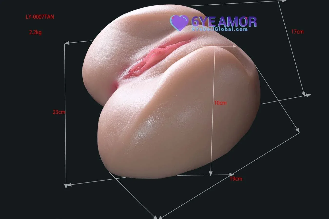 10cm (3.9") Handy Real Size Masturbator (Model# LY0007) view 7